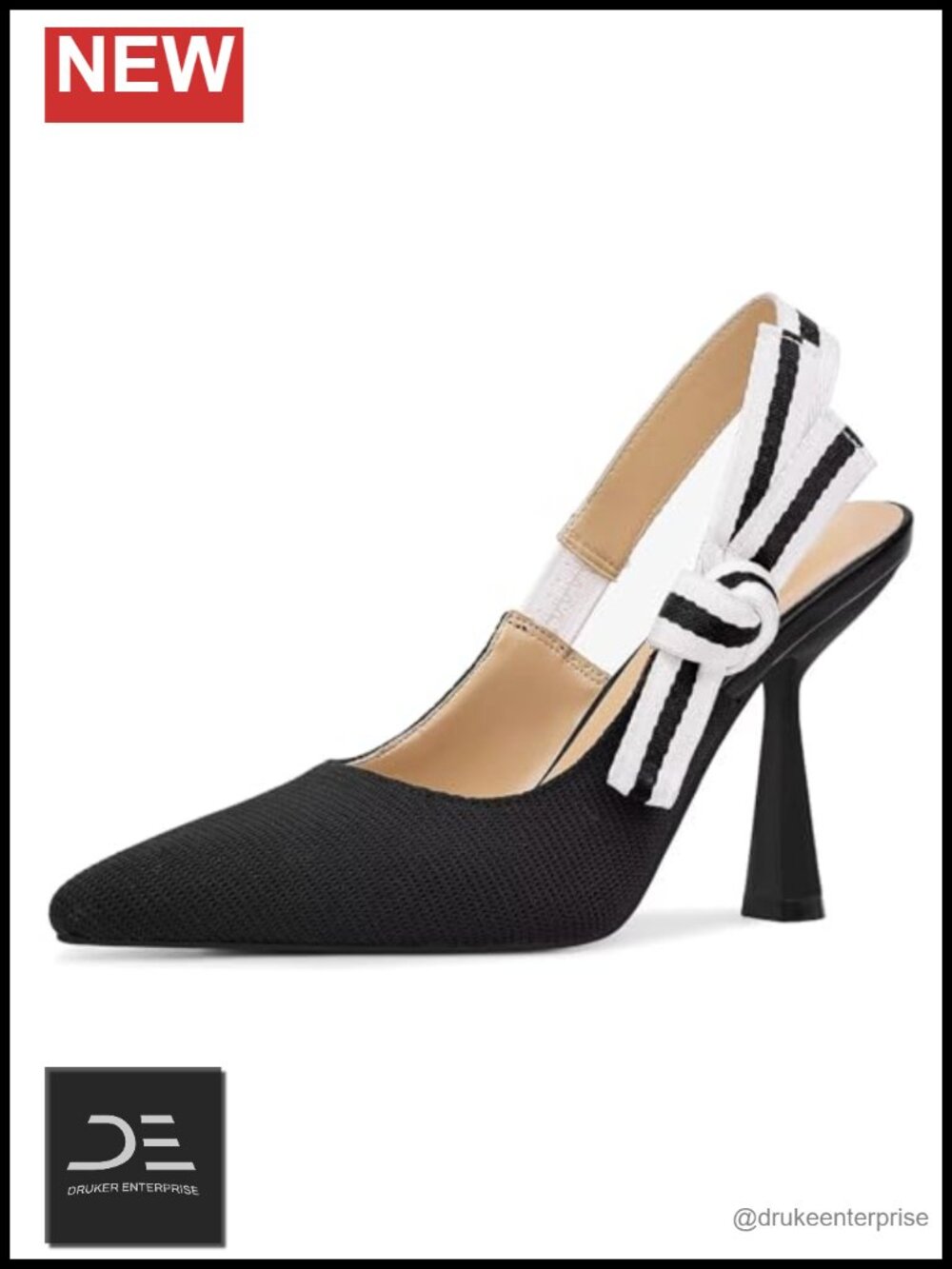 Pointed Toe Slingback Kitten Heels Slip On Pumps Women's
